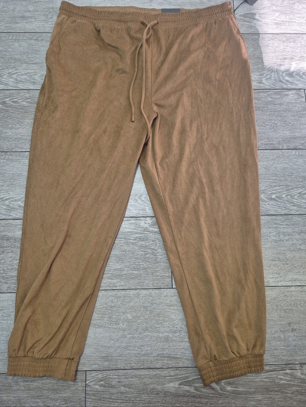 Chapter One By One Women's Suede Like Plus Size Pull On Jogger Pants W/Pockets